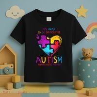 It's Okay To Be Different Autism Awareness Month Toddler T-Shirt thumb 3