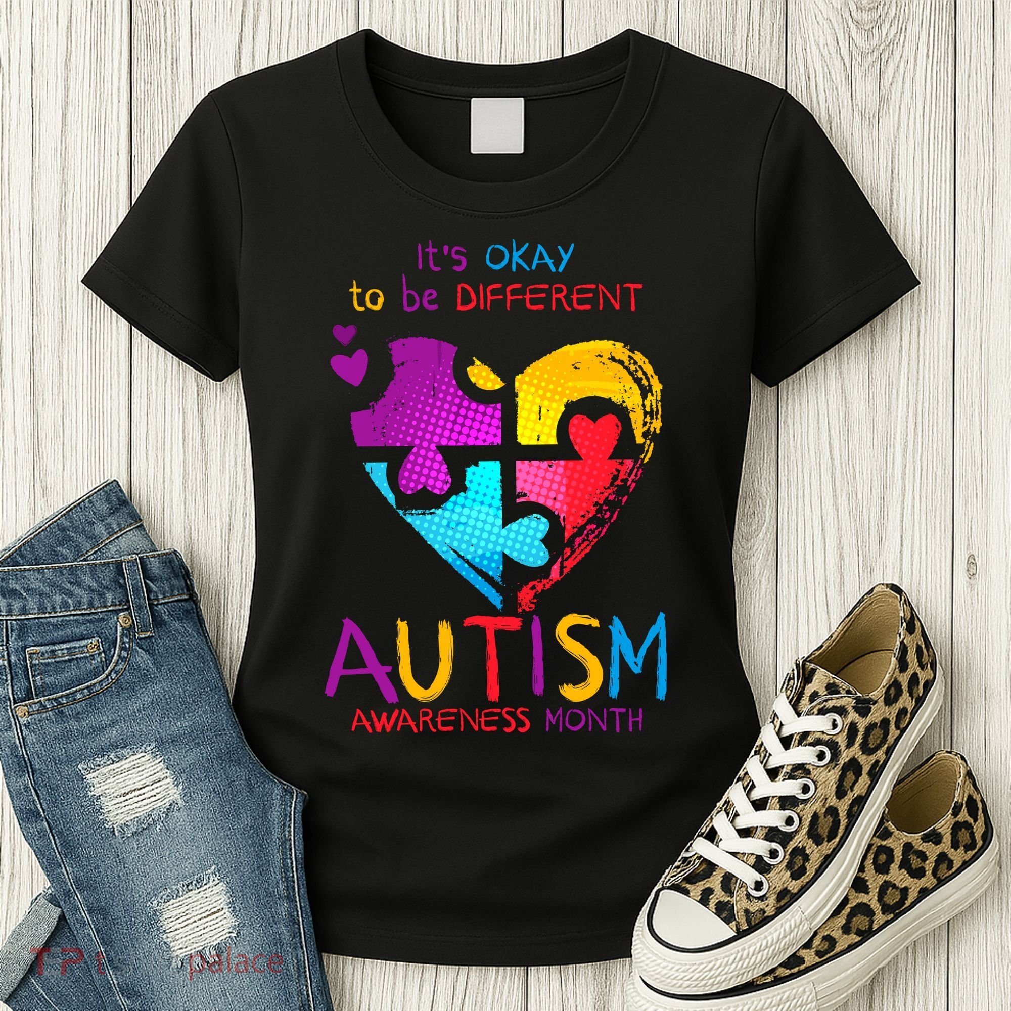 It's Okay To Be Different Autism Awareness Month Women's T-Shirt
