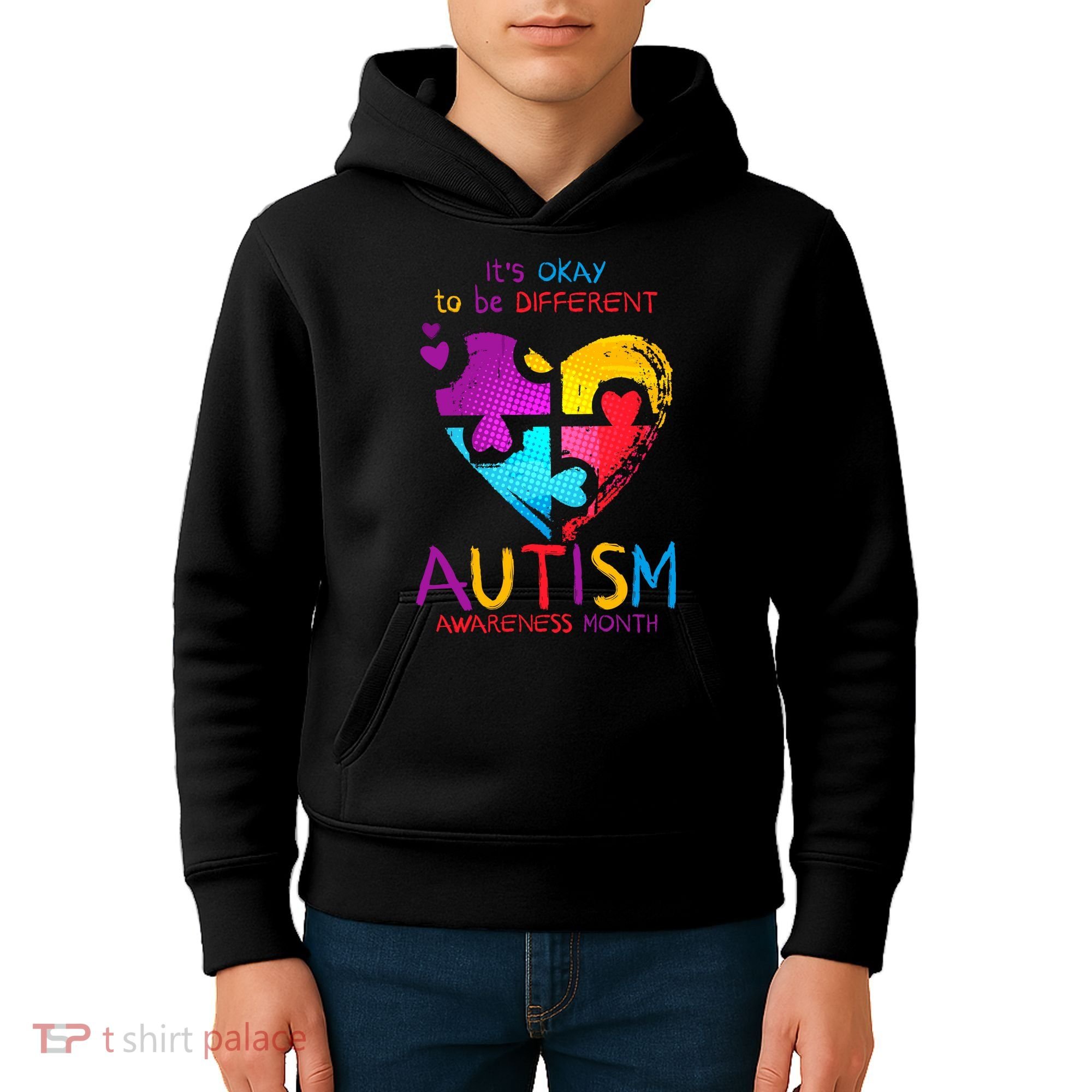 It's Okay To Be Different Autism Awareness Month Kids Hoodie