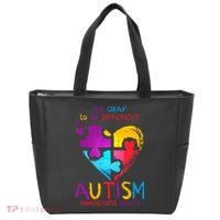 It's Okay To Be Different Autism Awareness Month Tote Bag thumb 0