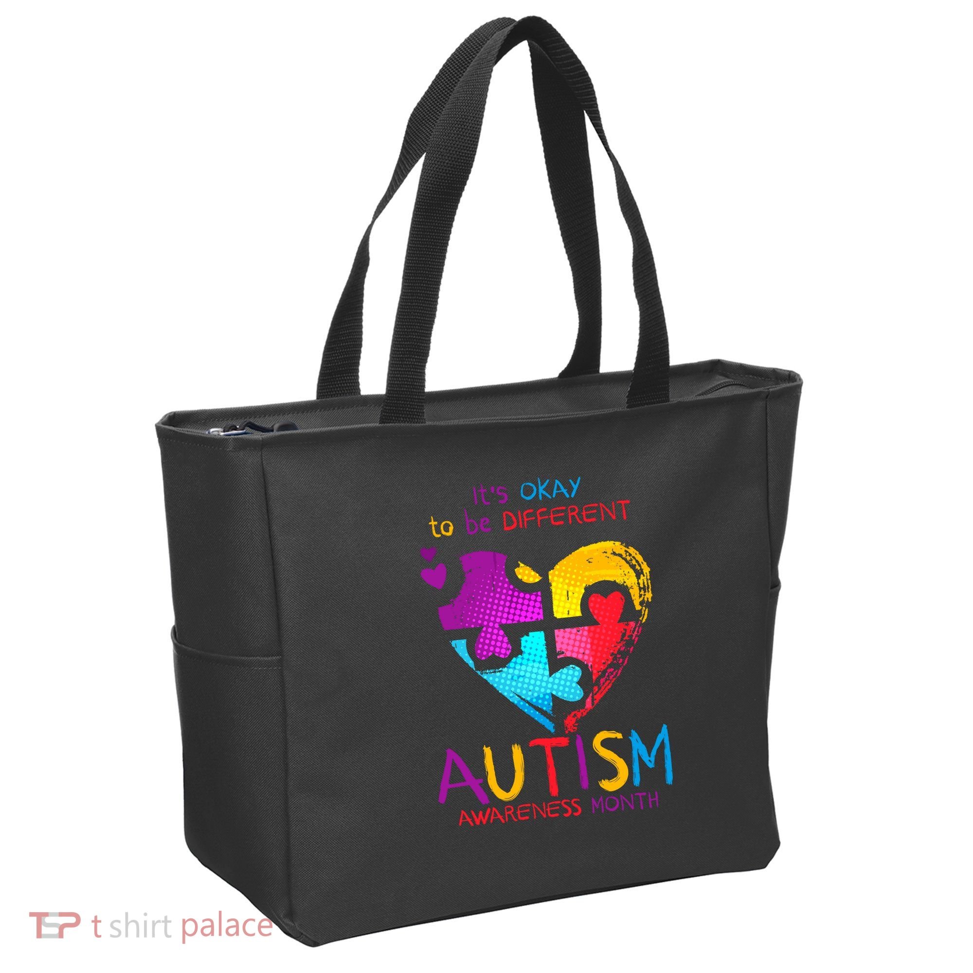 It's Okay To Be Different Autism Awareness Month Tote Bag
