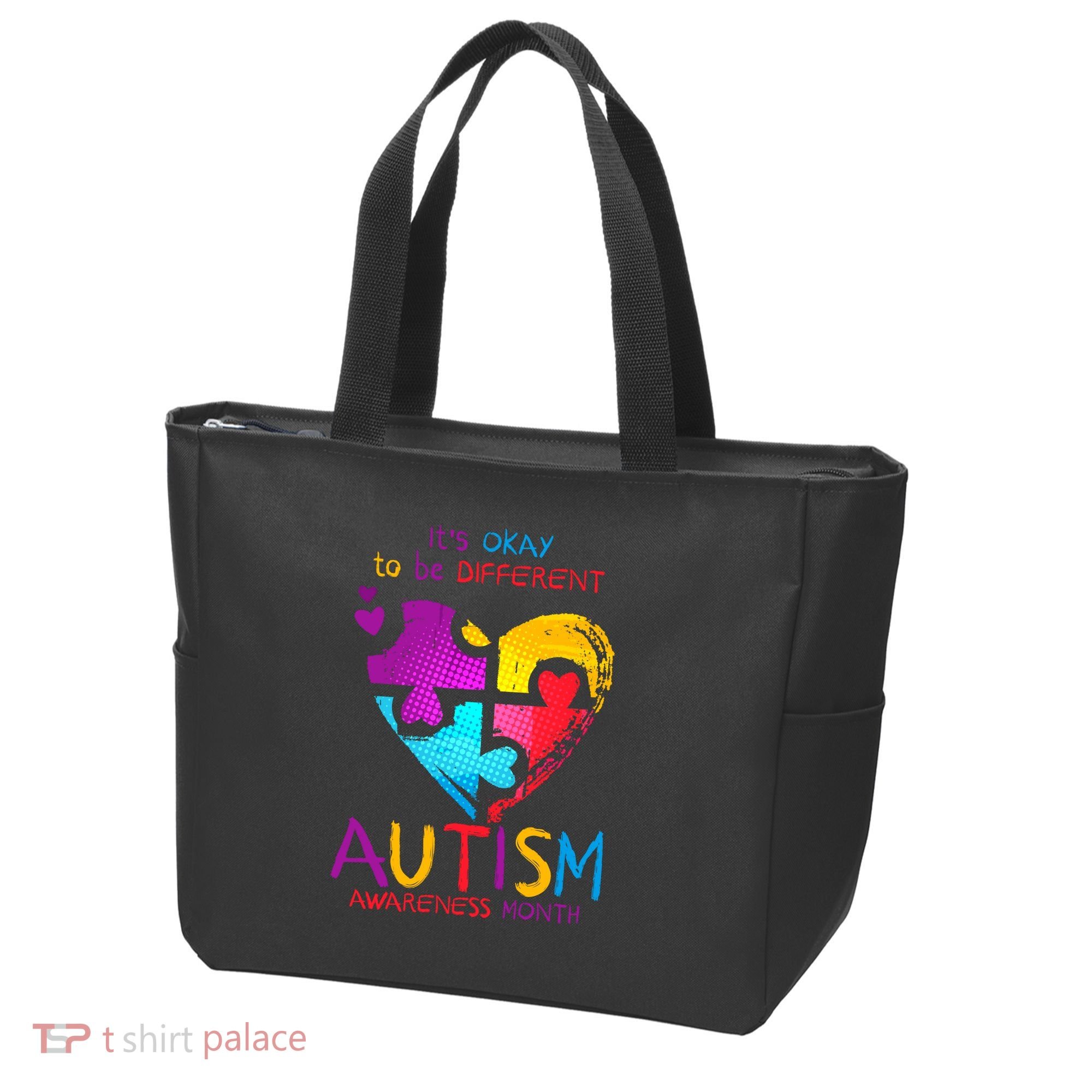 It's Okay To Be Different Autism Awareness Month Tote Bag