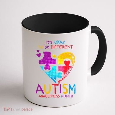It's Okay To Be Different Autism Awareness Month1 Coffee Mug back