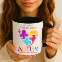 It's Okay To Be Different Autism Awareness Month1 Coffee Mug thumb 3