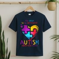 It's Okay To Be Different Autism Awareness Month1 T-Shirt thumb 2