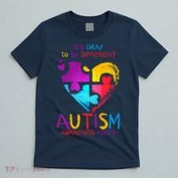 It's Okay To Be Different Autism Awareness Month1 T-Shirt thumb 5