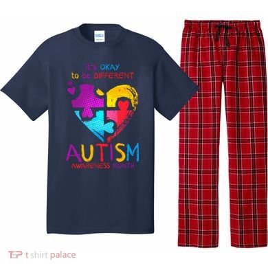 It's Okay To Be Different Autism Awareness Month1 Pajama Set