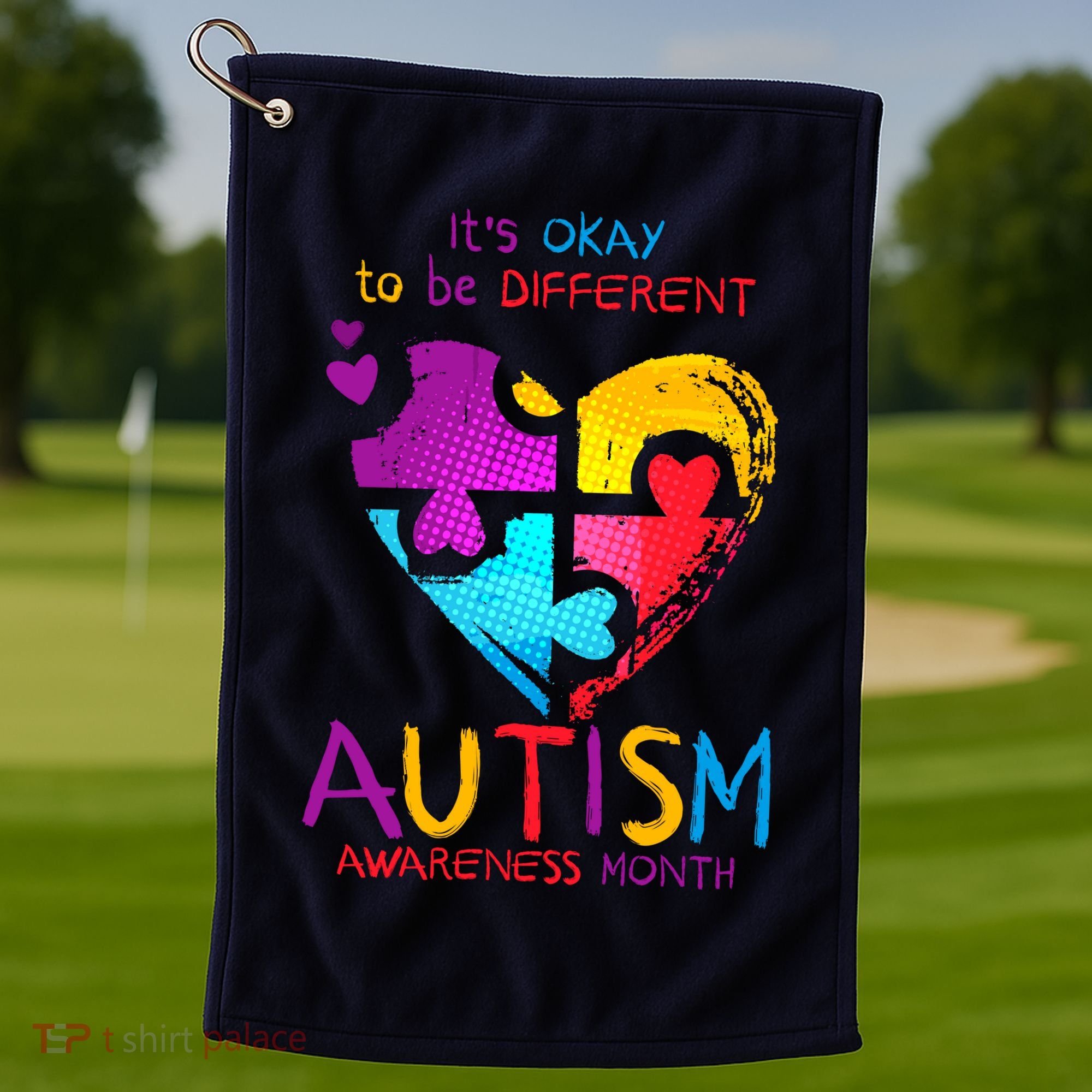 It's Okay To Be Different Autism Awareness Month1 Golf Towel