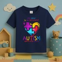It's Okay To Be Different Autism Awareness Month1 Toddler T-Shirt thumb 3