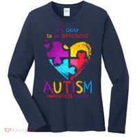 It's Okay To Be Different Autism Awareness Month1 Women's Long Sleeve Shirt thumb 0