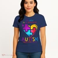 It's Okay To Be Different Autism Awareness Month1 Women's T-Shirt thumb 4
