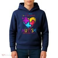 It's Okay To Be Different Autism Awareness Month1 Kids Hoodie thumb 4