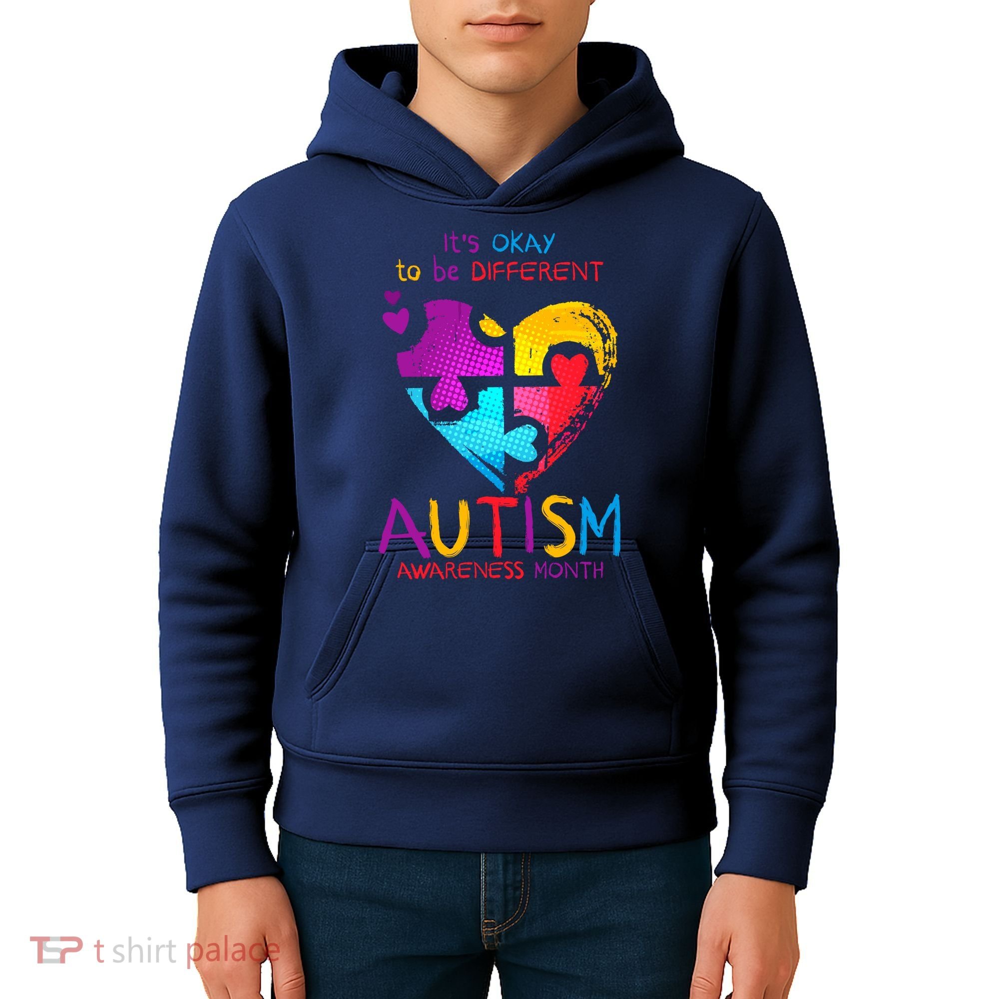 It's Okay To Be Different Autism Awareness Month1 Kids Hoodie