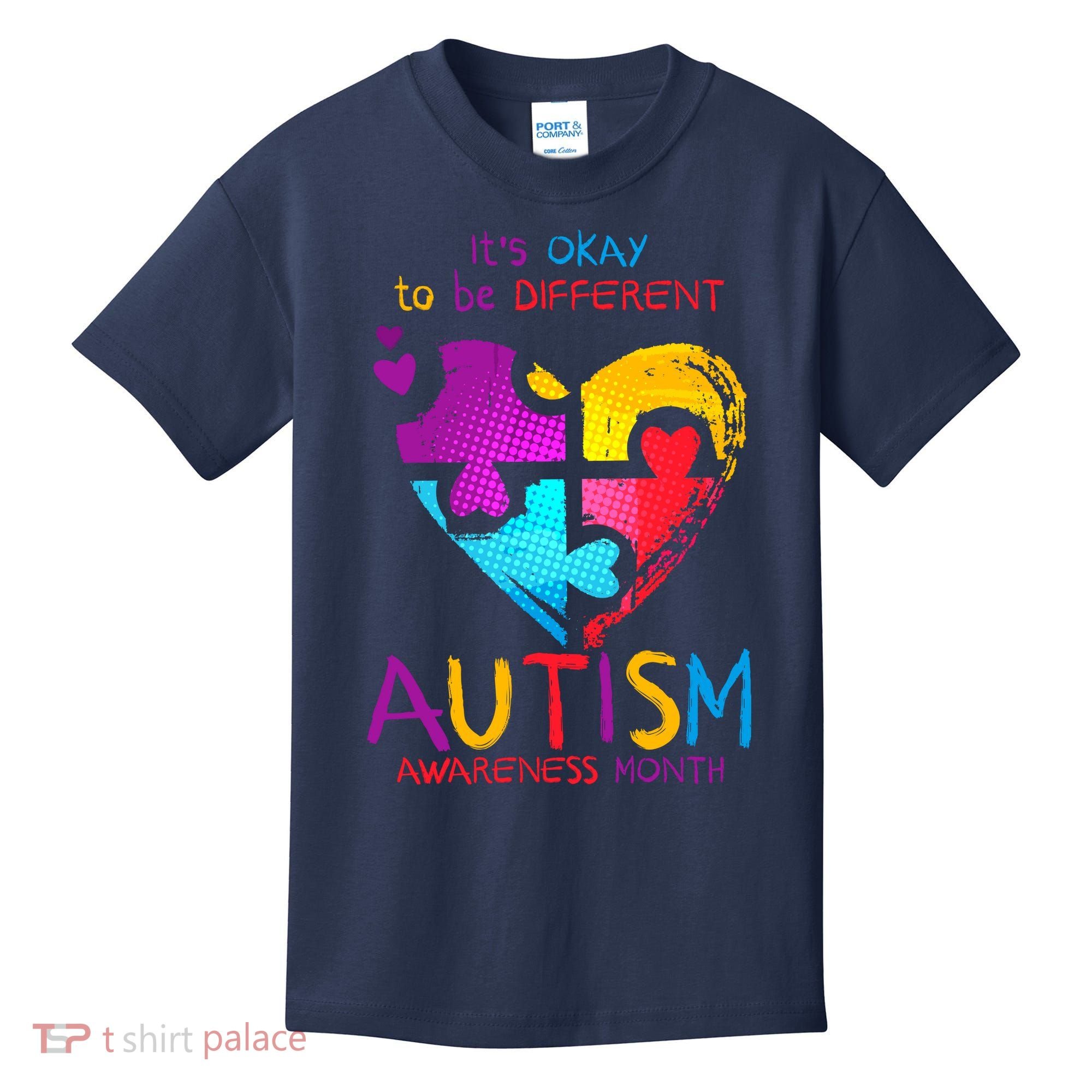 It's Okay To Be Different Autism Awareness Month1 Kids T-Shirt