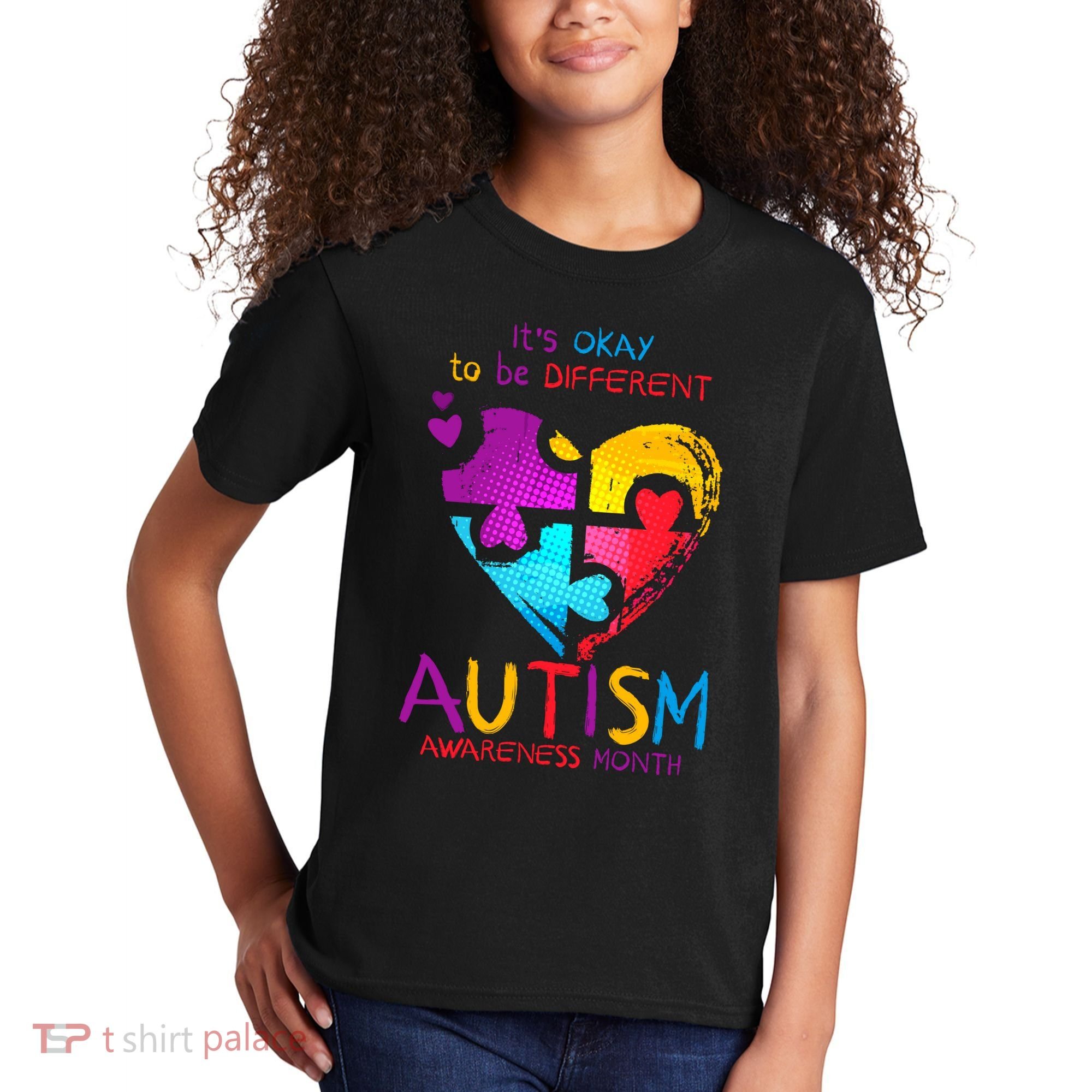 It's Okay To Be Different Autism Awareness Month1 Kids T-Shirt