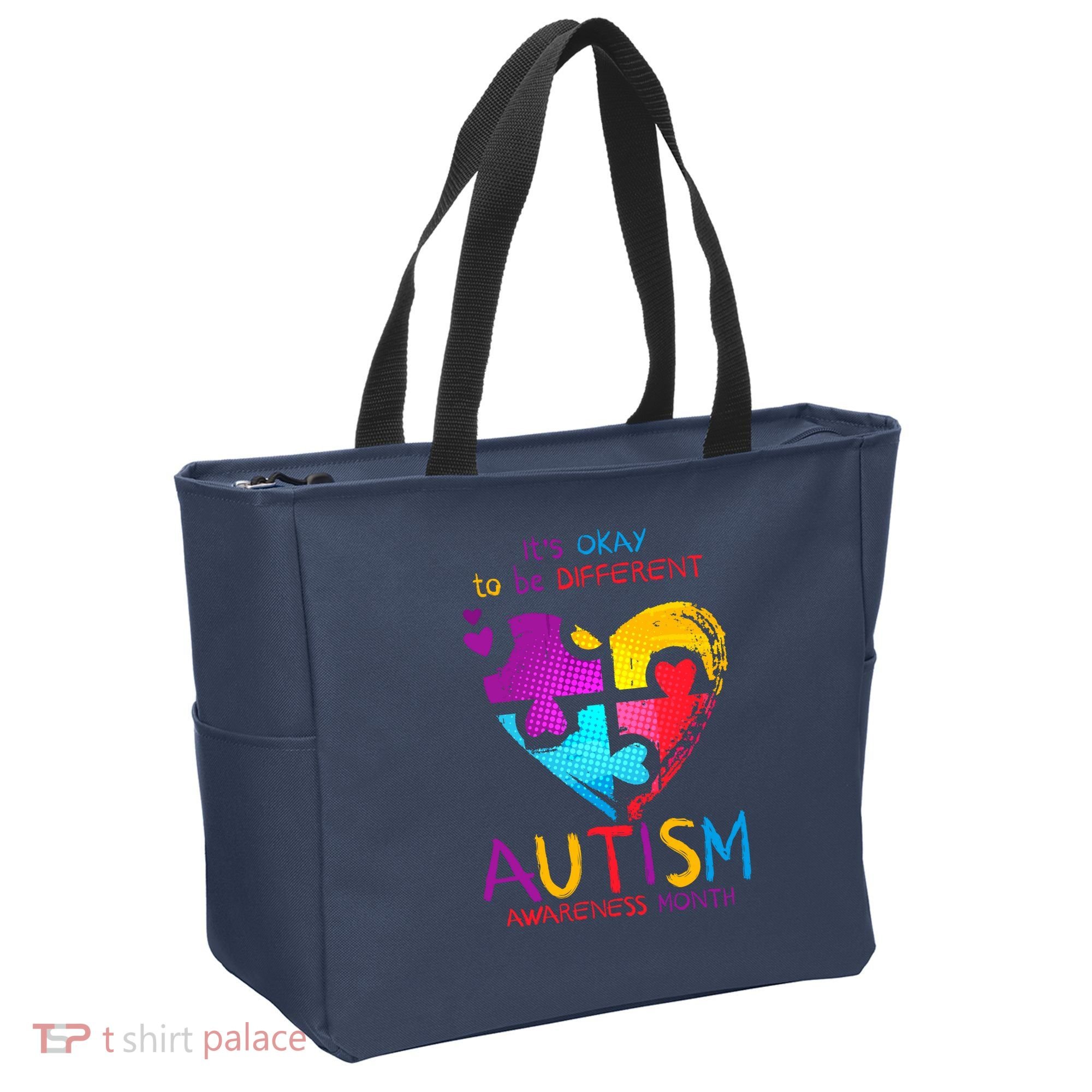 It's Okay To Be Different Autism Awareness Month1 Tote Bag