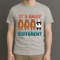 It's Okay To Be Different Bears T-Shirt thumb 3