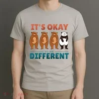 It's Okay To Be Different Bears T-Shirt thumb 3