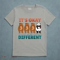 It's Okay To Be Different Bears T-Shirt thumb 5
