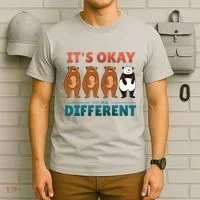 It's Okay To Be Different Bears T-Shirt thumb 6