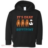 It's Okay To Be Different Bears Toddler Hoodie thumb 0