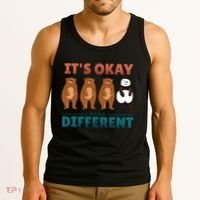 It's Okay To Be Different Bears Tank Top thumb 3