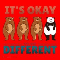 It's Okay To Be Different Bears Santa Hat thumb 1