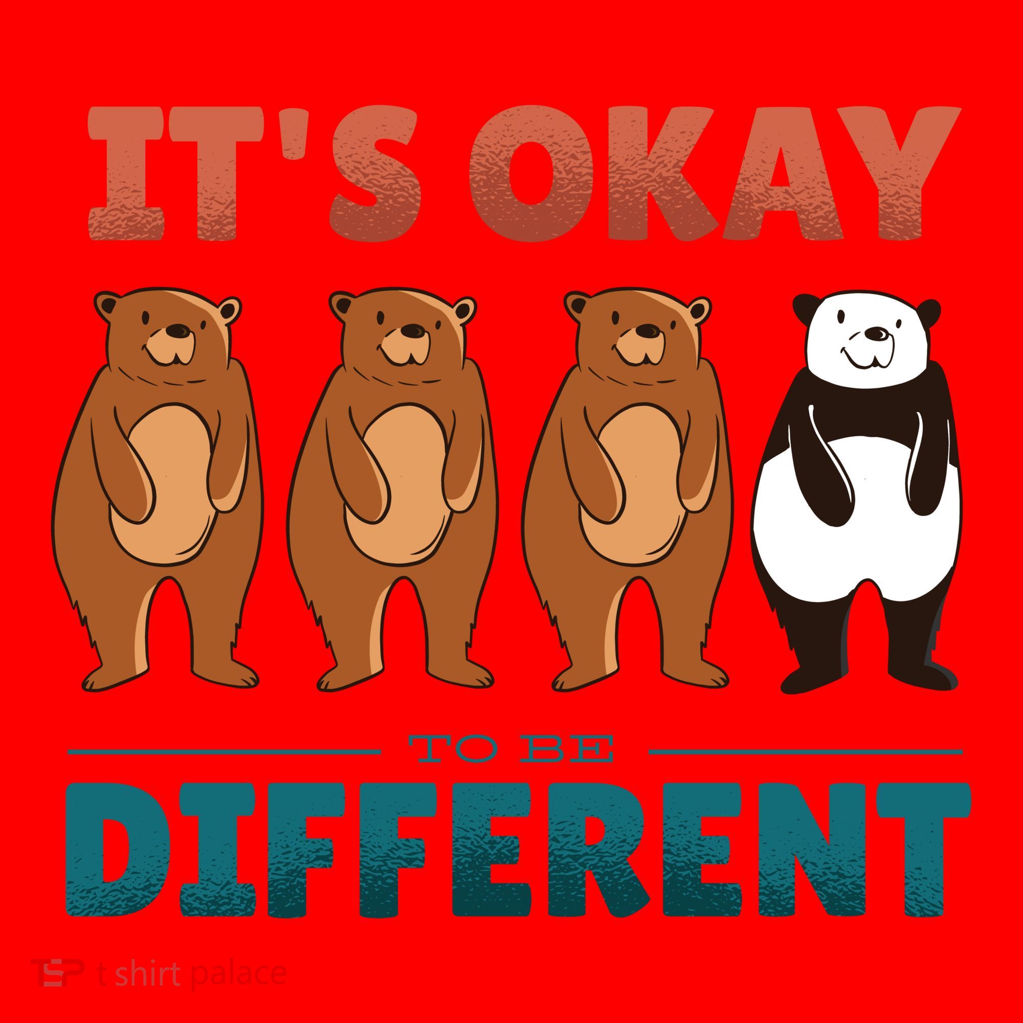 It's Okay To Be Different Bears Santa Hat