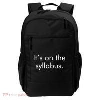 It's on the Syllabus. Backpack thumb 0