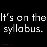 It's on the Syllabus. Backpack thumb 2
