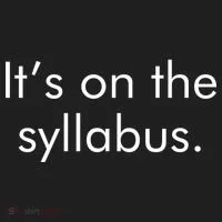 It's on the Syllabus. Tumbler thumb 3