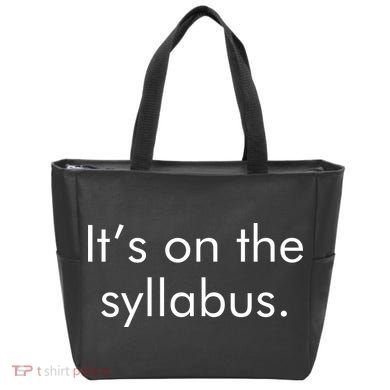 It's on the Syllabus. Tote Bag