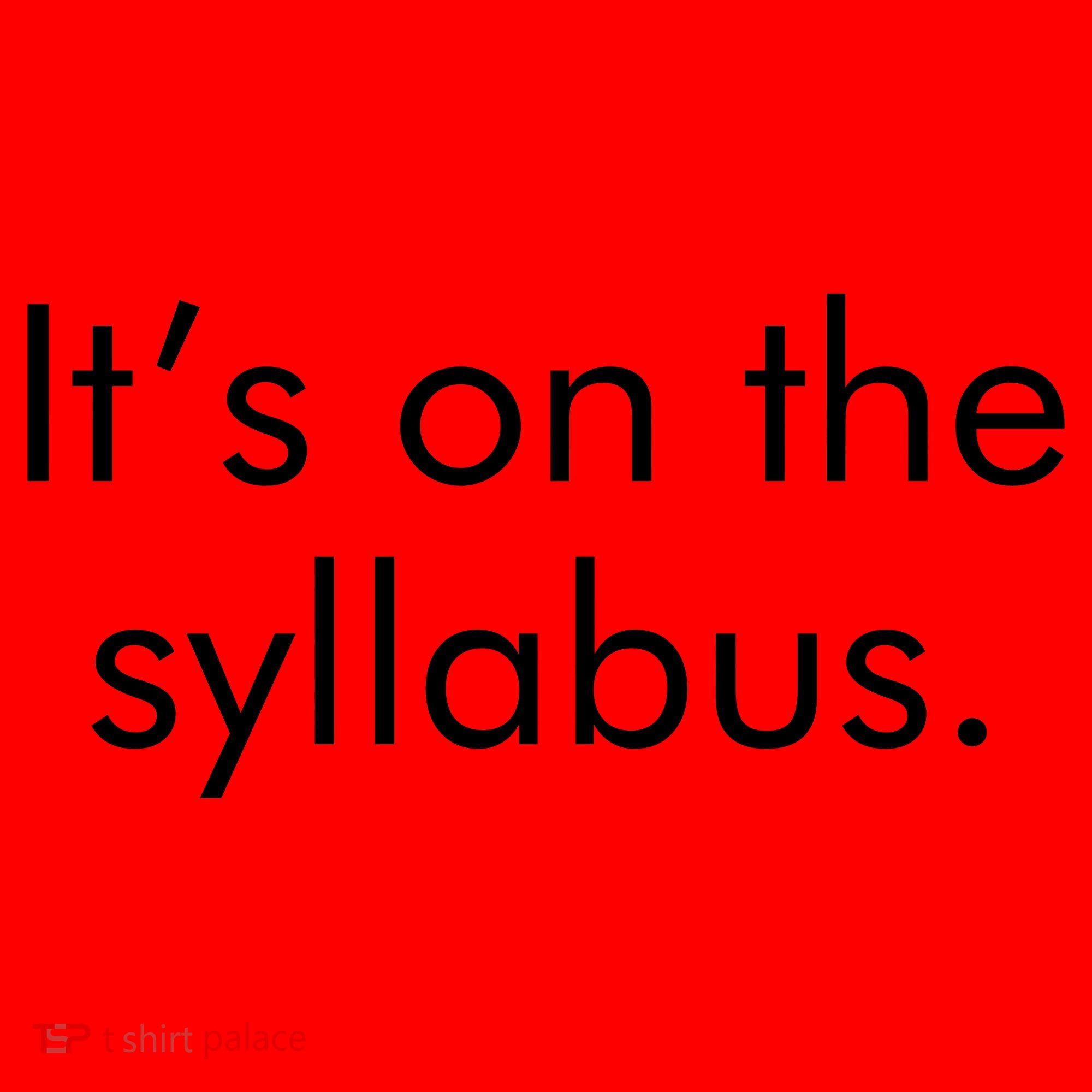 It's on the Syllabus. Santa Hat