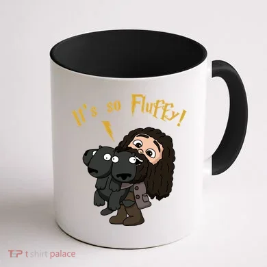 It's So Fluffy Funny Magical Wizard Coffee Mug back