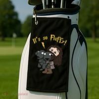 It's So Fluffy Funny Magical Wizard Golf Towel thumb 2