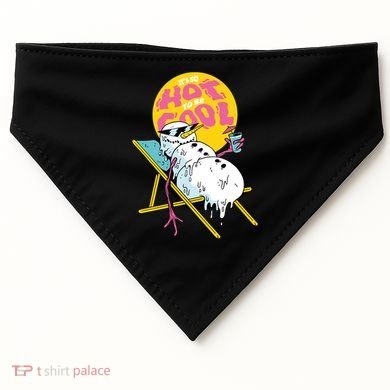 It's So Hot To Be Cool Snowman USA-Made Doggie Bandana