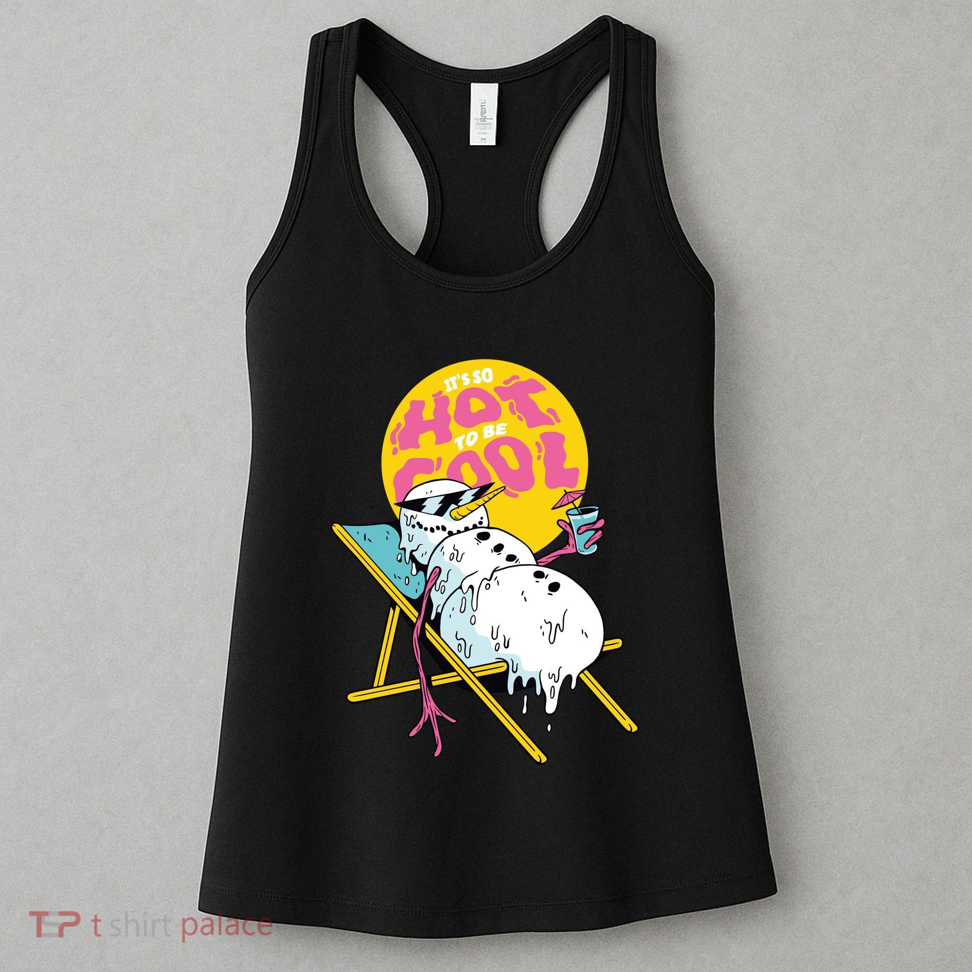 It's So Hot To Be Cool Snowman Women's Tank Top