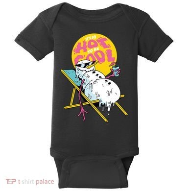 It's So Hot To Be Cool Snowman Baby Bodysuit