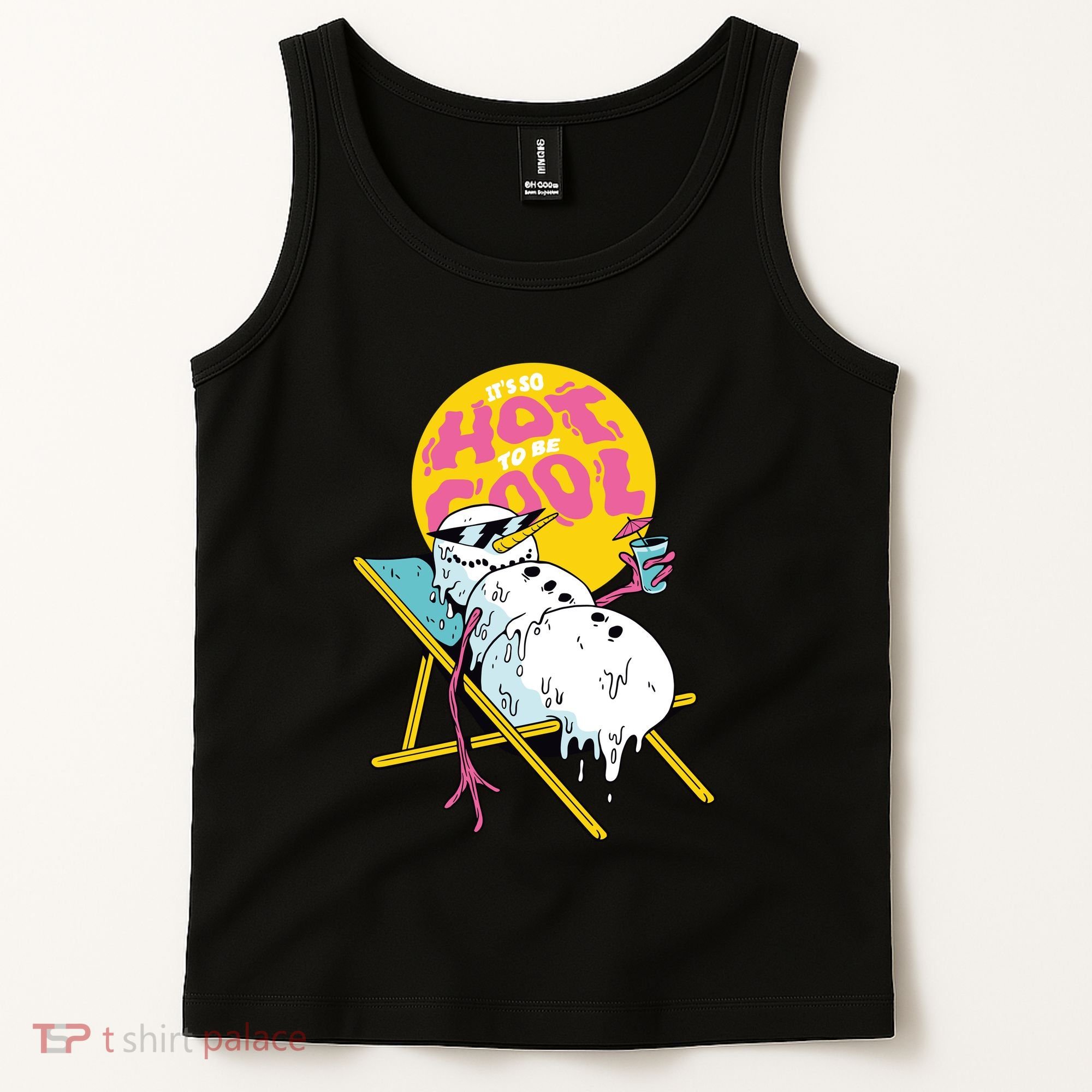 It's So Hot To Be Cool Snowman Tank Top