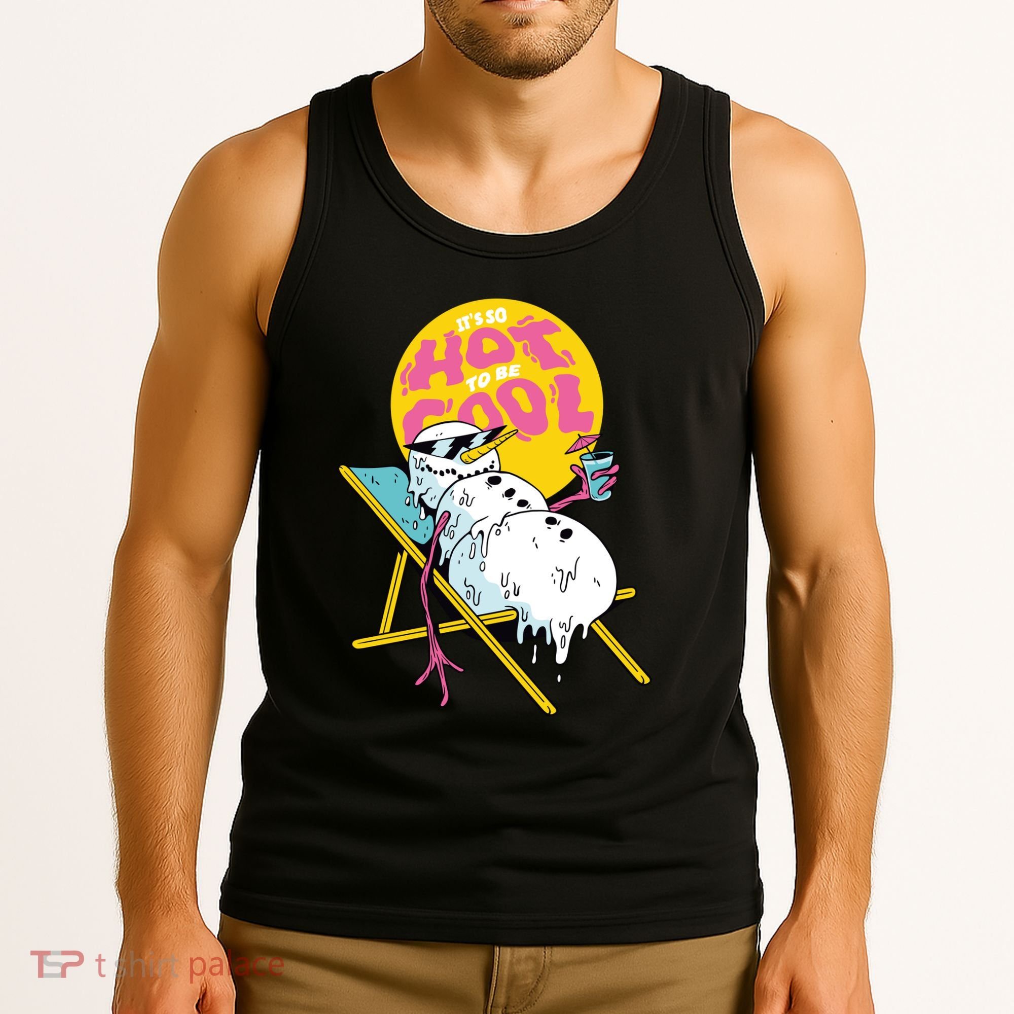 It's So Hot To Be Cool Snowman Tank Top