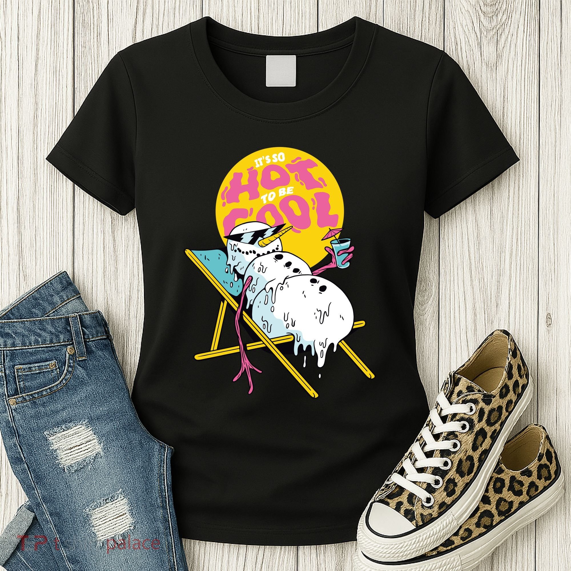 It's So Hot To Be Cool Snowman Women's T-Shirt