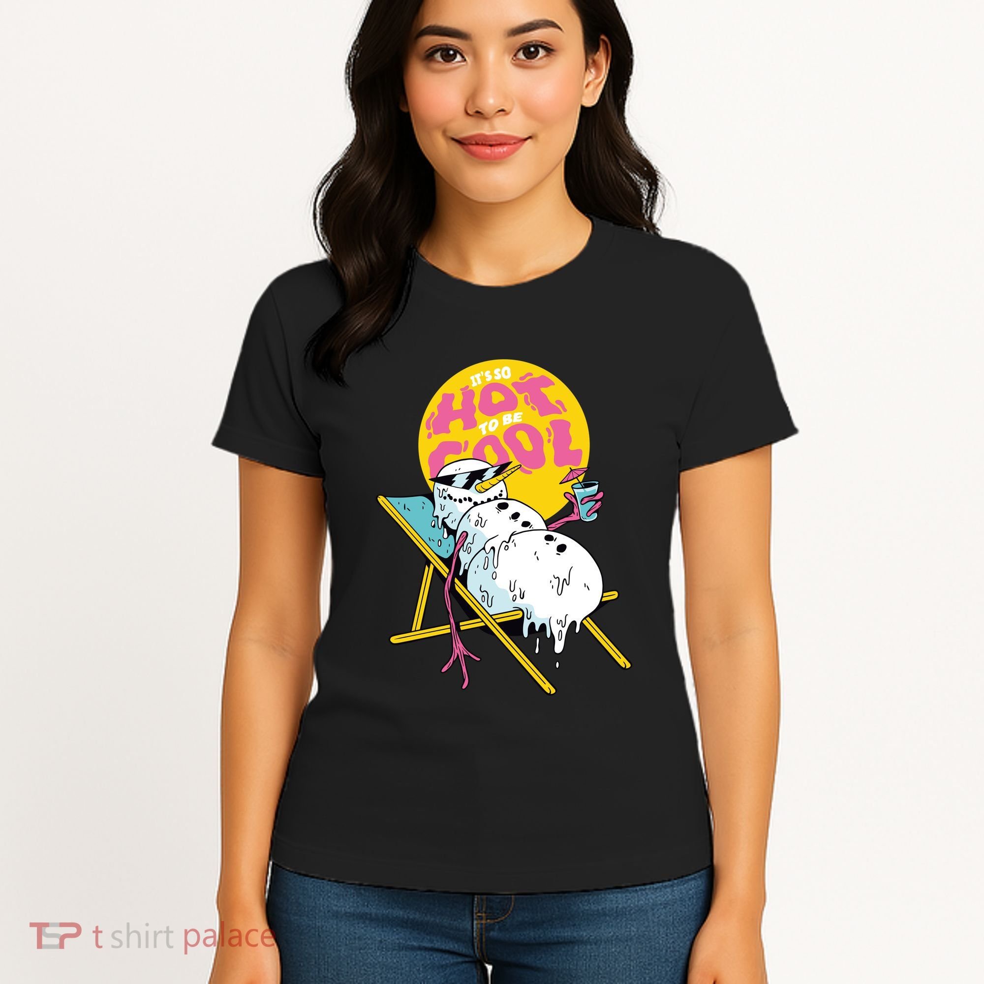 It's So Hot To Be Cool Snowman Women's T-Shirt