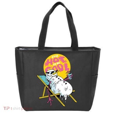 It's So Hot To Be Cool Snowman Tote Bag