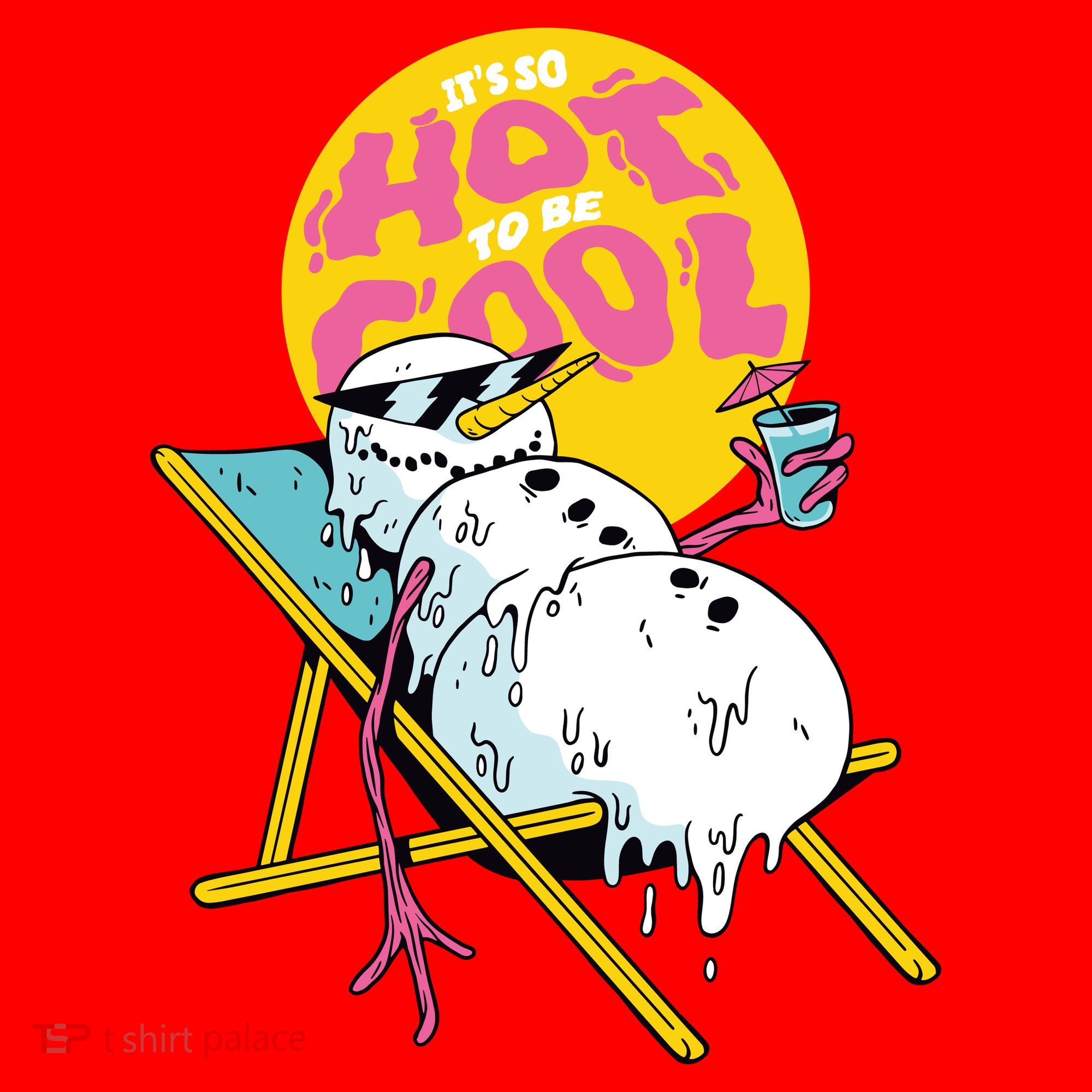 It's So Hot To Be Cool Snowman Santa Hat