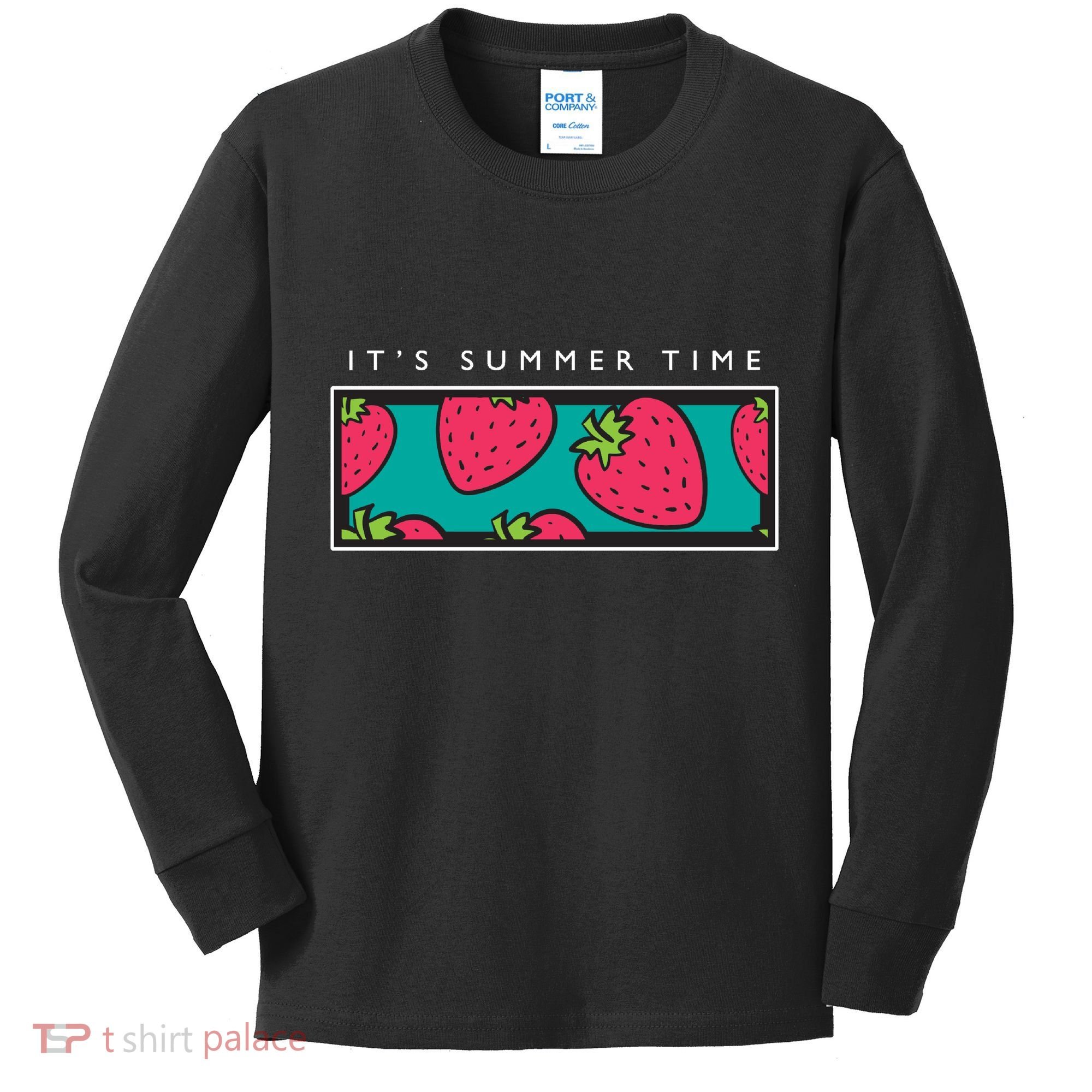 It's Summer Time Kids Long Sleeve Shirt