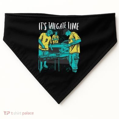 It's Tailgate Time USA-Made Doggie Bandana