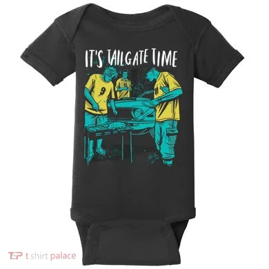 It's Tailgate Time Baby Bodysuit