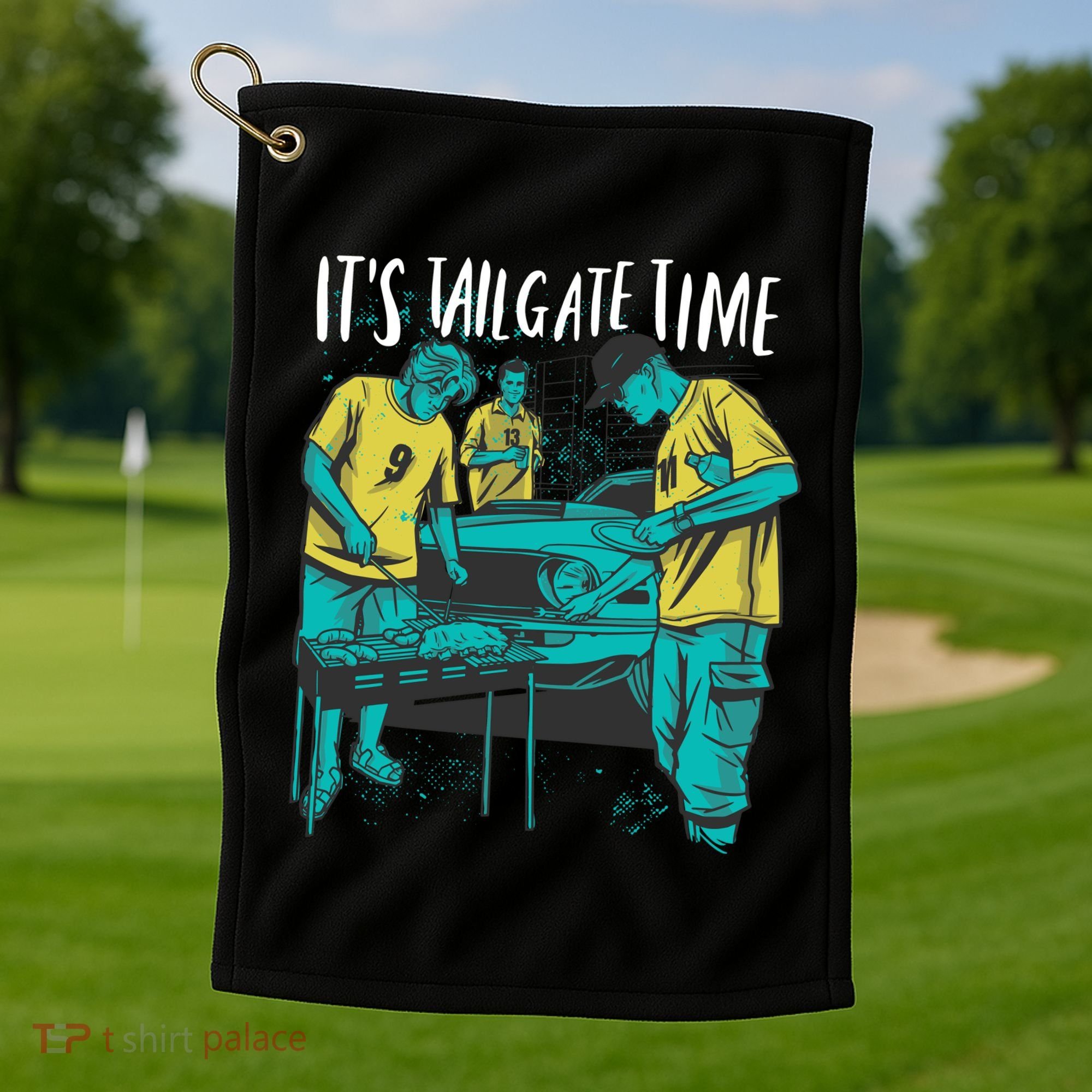 It's Tailgate Time Golf Towel