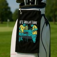 It's Tailgate Time Golf Towel thumb 2