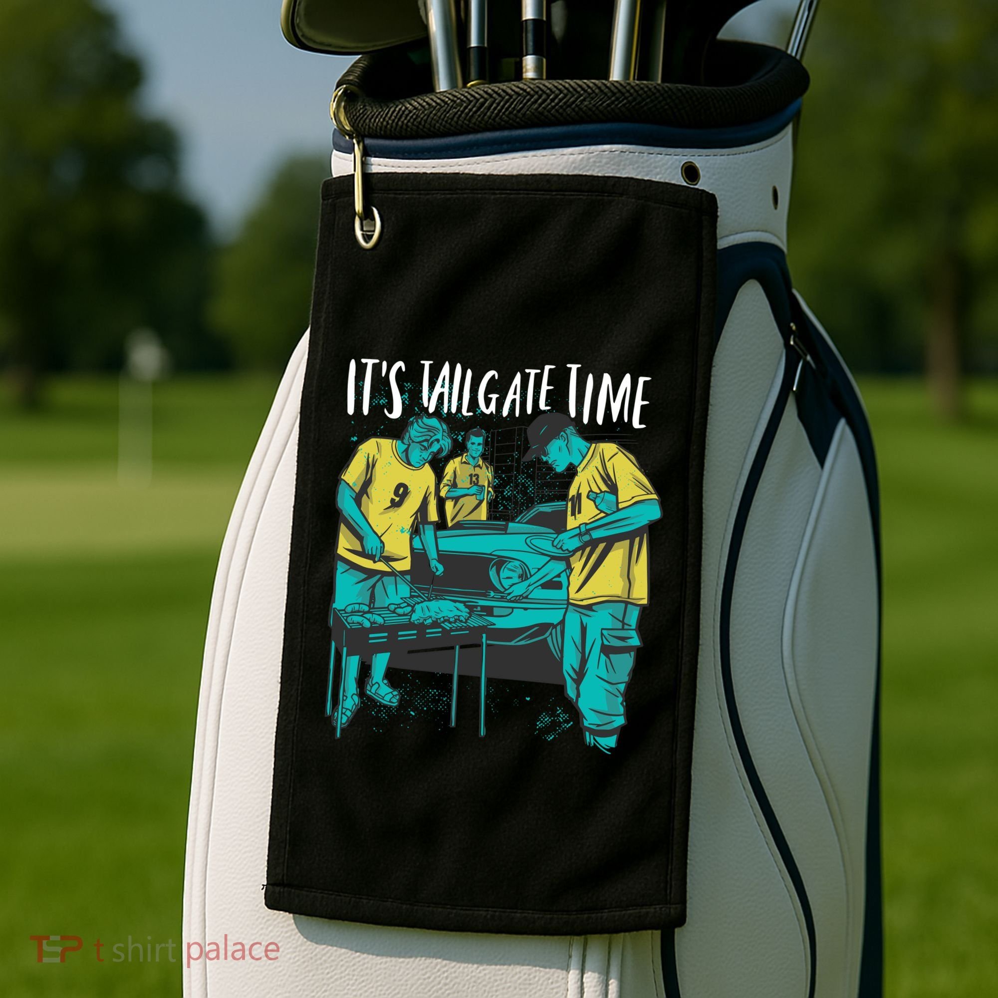 It's Tailgate Time Golf Towel